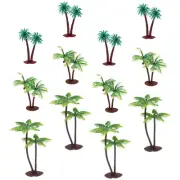 12 Pcs House Palm Dollhouse Toys Coconut Tree Shape Landscaping Ornament