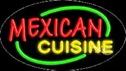 NEW "MEXICAN CUISINE" 30x17 OVAL BORDER REAL NEON SIGN w/CUSTOM OPTION 14545