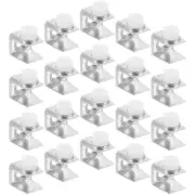 20 Pcs Display Holder Glass Bracket Clamp Support Shelf Brackets
