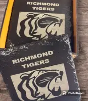 AFL Richmond Tigers F.C Slate Coasters Engraved Handmade Free Delivery