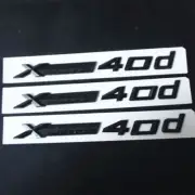 3x Glossy XDrive 40d Black Plastic Sticker Badge Emblem Decal Tailgate Turbo Car (for: MG)