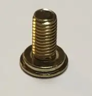 Brass plated finial screw 1/2" long, 1/4-27 thread New 57001J