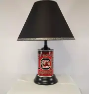 S.C. Gamecocks sport lamp W/ black or white shade