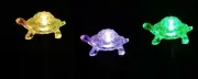 3 Set Turtle Clear Acrylic Solar Garden Yard Patio Stick Stake Light