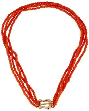 Tiffany & Co. 18K Coral Paloma Picasso Necklace (Authentic Pre-Loved)