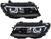 Car Front Lamps Compatible For VW Tiguan L 2017-2021 Upgraded Car Headlight LED Dynamic Steering Projector Lens Accessories Assembly