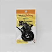 Tom's Fishing Gear Ez Keeper Fishing Rod Safety Hook Lure Keeper Holder 5 Pack