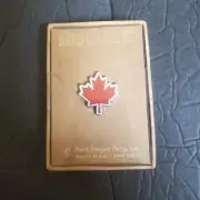 Peter Pauper Press Hard Enamel Pin Red Canada Maple Leaf