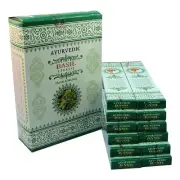 Ayurvedic Basil Tulsi Masala Incense Sticks Agarbatti Pack of 12X15gm Each