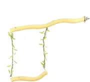 Ziabxhn Wooden Parrot Swing - Parrot Swing Standing Toy | Wooden Parakeet Perch for Cockatiels, Cockatiels, Conures, Pet Supplies