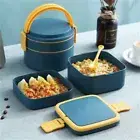 School Lunch Box Kitchen Storage Warmer Food Container Lunch Package