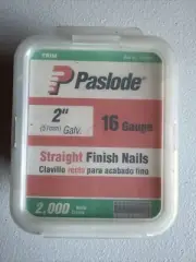 Paslode 650285 Straight Finish Nails 16ga 2000ct. - New Old Stock