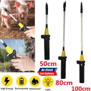 12000V Cattle Prodder Stock Prod Rechargeable Electric Shock Livestock Cow Pig