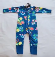 Bonds BZBVW 3UP Tiny Terrace Garden Printed Zip Wondersuit Romper Size 00 New
