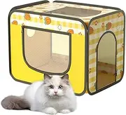 Cat Dryer Box - Soft Dog Kennel,Portable Pet Drying Chamber, Printed Anti Flying Hair Soft Pet Crate for Dogs Cats