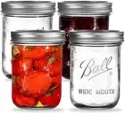 16 oz Wide Mouth Mason Jars Mason Jars with Airtight Lids and Bands for Canning