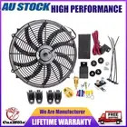 16" 3000CFM Electric Radiator Cooling Fan High Thermostat Wire Switch Cooler Fan