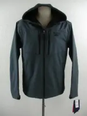 NWT $145 Men's L Reebok Full-Zip Polar Fleece Lined Jacket Parka Charcoal Gray