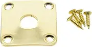 Dopro Gold Metal Curved Base Bottom Jack Plate Square Jackplate fits Gibson LP Les Paul