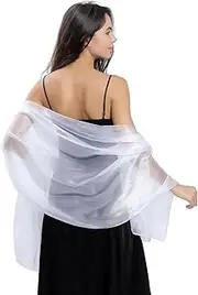[Generic] Sparkling Metallic Womens Dressy Shawls and Wraps for Evening Shawls and Wraps for Evening Dresses Wear