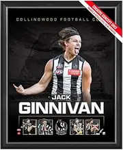 Jack Ginnivan Collingwood F.C. Official AFL Sportsprint Framed