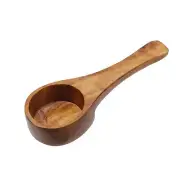 Wood Coffee Scoop Wooden Tablespoon Coffee Spoon with Handle for Ground Coffe...