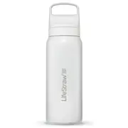 LifeStraw Go 2.0 - 700ml Stainless Steel Water Filter Bottle - White
