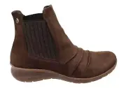 Brand New Flex & Go Eboni Womens Comfortable European Leather Ankle Boots
