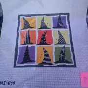 Pippin Studios Witches Hat Sampler Hand-painted Needlepoint Canvas