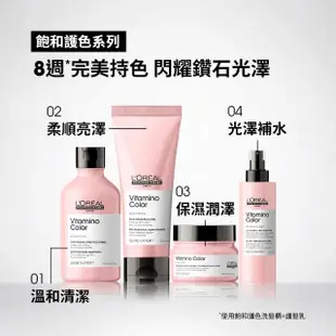 【L’OREAL 巴黎萊雅PRO】絲漾博飽和護色洗髮精雙入組(護色首選/染後持色/光澤)