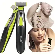 Electric Shaver For Men and Women Portable Full Body Trimmer USB T Shaped Blade Razor For Beard Armpit For Washable