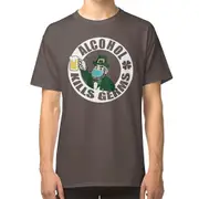 Alcohol Kills Germs Funny Saint Patricks Day T-shirt