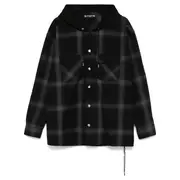 [MASTERMIND] Hooded Plaid Shirt