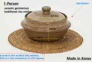 Korean culture Traditional earthen pot Cauldron Nurungji rice cooker for 1person