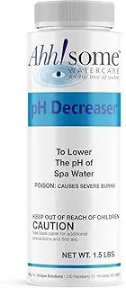 Ahh!Some Water Care pH Down Hot Tub Chemical, 1.5 lbs pH Decreaser for Hot Tubs & Pools, pH Reducer for Balanced Water Chemistry, Prevents Scale, Enhances Sanitizer Efficiency