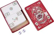 Abaodam Mahjong Playing Card Set Full Size Mahjong Cards Smooth Surface Easy Maintenance
