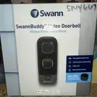 SwannBuddy Wi-Fi 1080p Video Doorbell - Black New