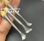 3 PC Bent Chisel Carbon Steel Wood Carving Dig Hole Spoon Knife Tray Craft Tool
