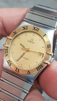 在飛比找Yahoo!奇摩拍賣優惠-＜真品＞OMEGA constellation 18k圈 紳