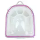 Professional Deluxe Manicure Removal Soaking Bowl with Removable Lid - Pink
