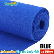 12M x 2M Felt Blue Carpet Underlay For Auto Boat Patio Wedding Aisle Runner
