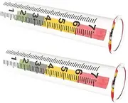 Toddmomy Large Scale Rain Gauge for Garden 2pcs Portable Frost-Proof Rain Measure Tube Precise Scale for Outdoor Rainwater Monitoring