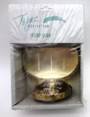 Soap Dish Topaz Collection Brass Wall Mounted Clear Soap Dish Cover 4"x4"x2.75"