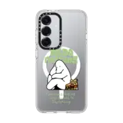 Galaxy S25 Clear Magnetic Case Burger