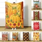 Christmas Flannel Blanket Harvest Siesta Blanket Air Conditioning Blanket