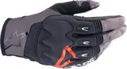 Alpinestars Techdura Motocross Gloves, black-grey-red, Size M for Men Black Grey Red