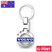 Volvo Logo Keyring Polished Aluminium Double Sided Keychain Collectable Car
