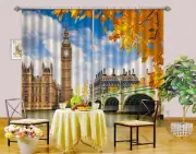 3D Big Ben Sky 86 Blockout Photo Curtain Print Curtains Drapes Fabric Window AU
