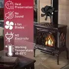 Efficient Log Wood Burner Stove Fan Fireplace Fan Wall Hanging Heat Powered