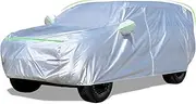 SUV Car Cover (191-207 inches) - Universal Fit, Waterproof, Dupont Oxford, All Weather, Hail Protector, Sun Protection, Door Zipper